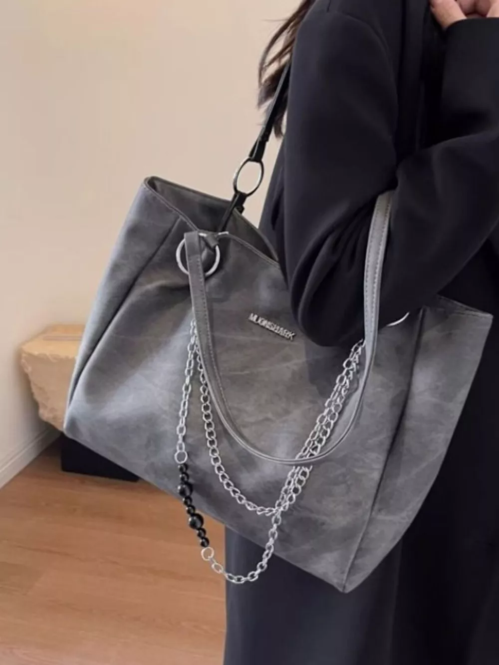 Chain Decor Shoulder Bag, image 4