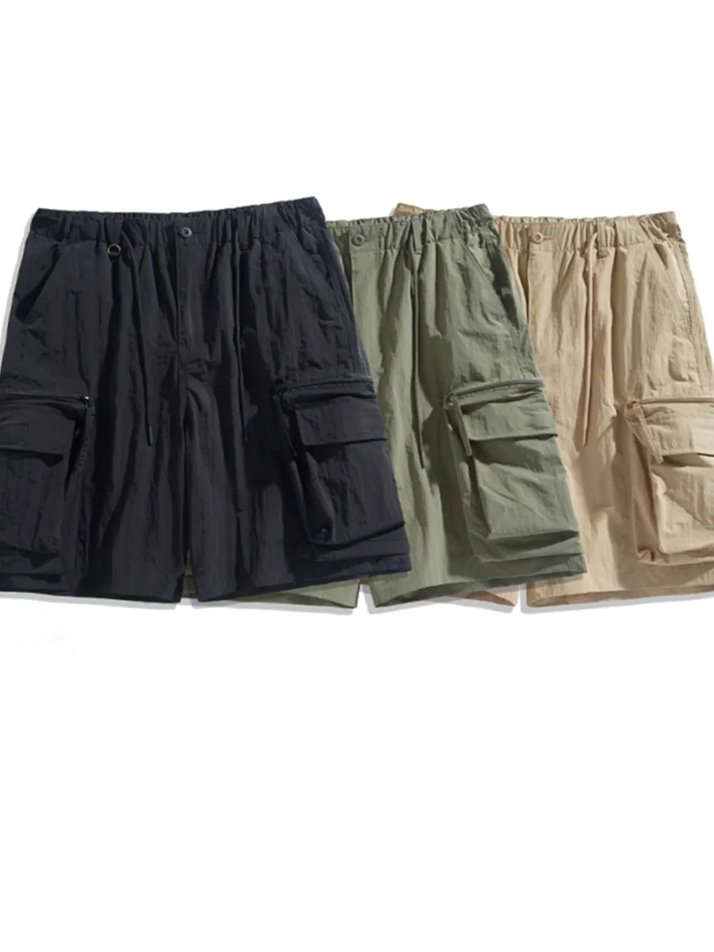 Men's Elastic Waist Cargo Short, image 5