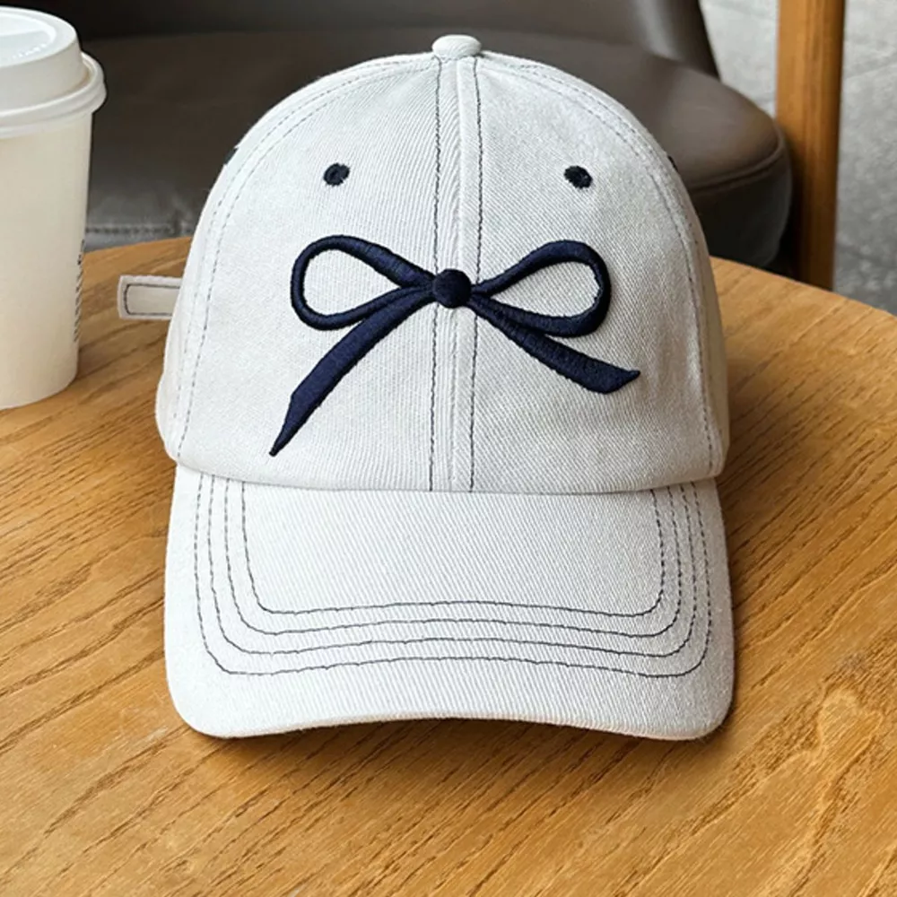 Bow Embroidered Baseball Cap, image 9
