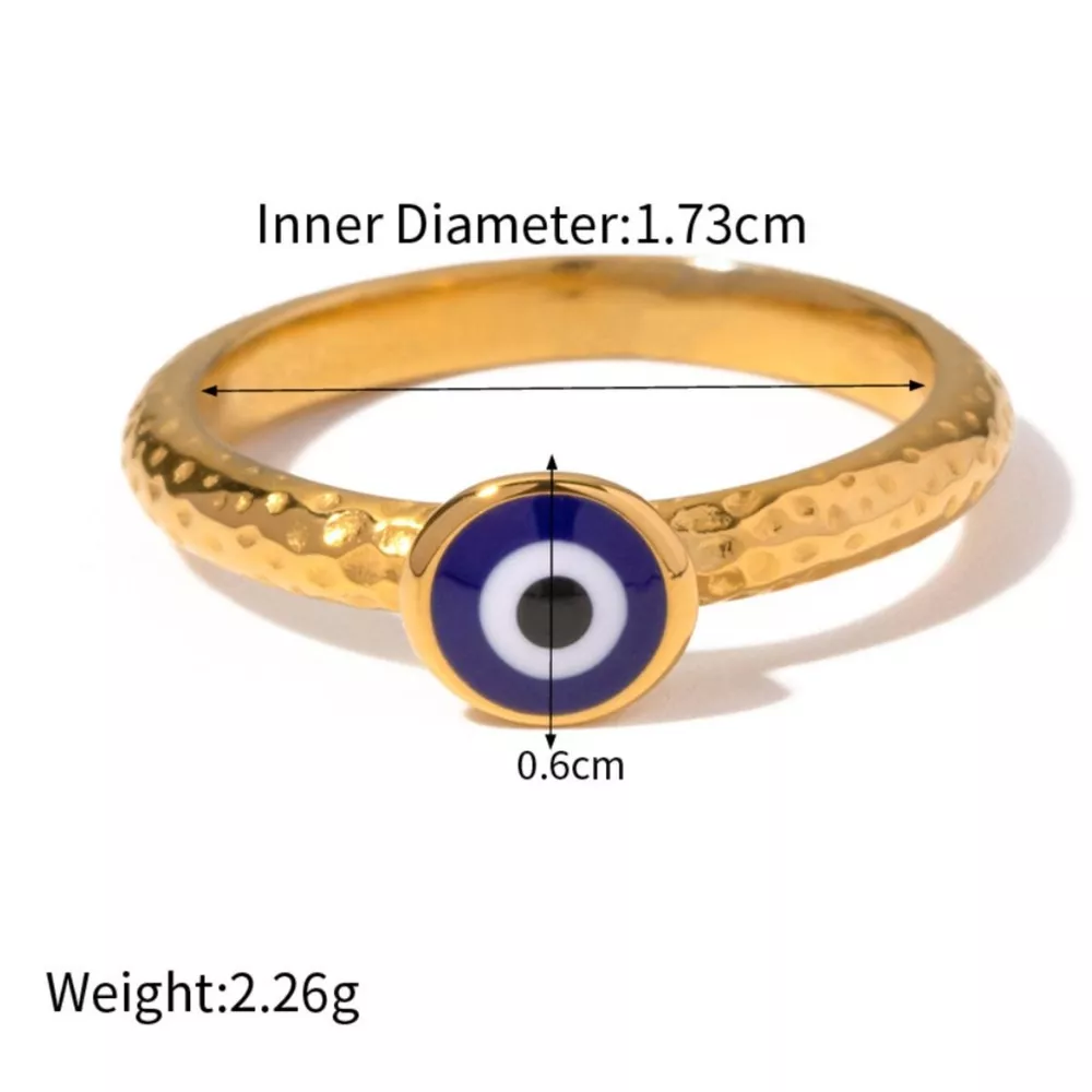 18K Gold-Plated Natural Stone Ring, image 5