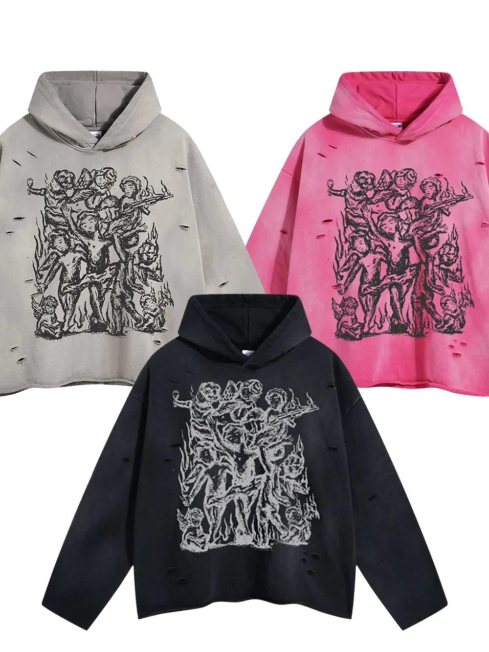 Men's Graphic Long Sleeve Hoodie, image 4