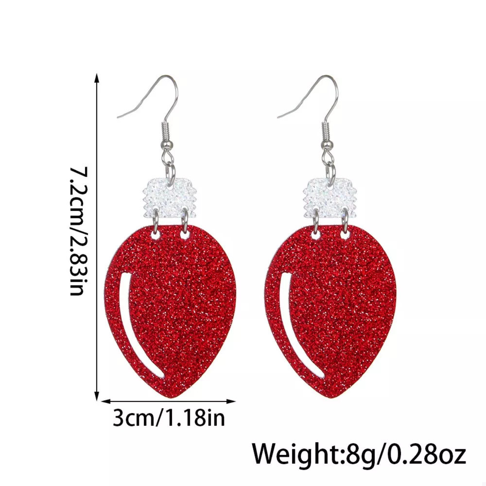 Christmas Glitter Drop Earrings, image 5