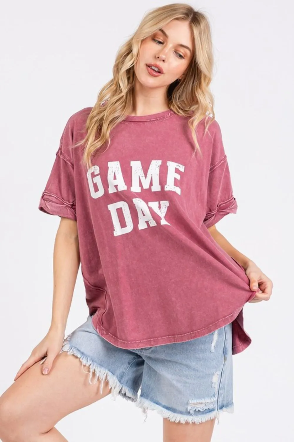 GAME DAY Round Neck Short Sleeve T-Shirt, image 3