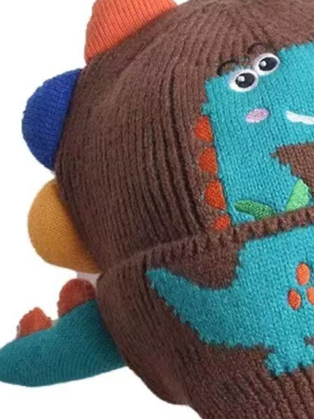 Children's Dinosaur Knitted Hat, image 3