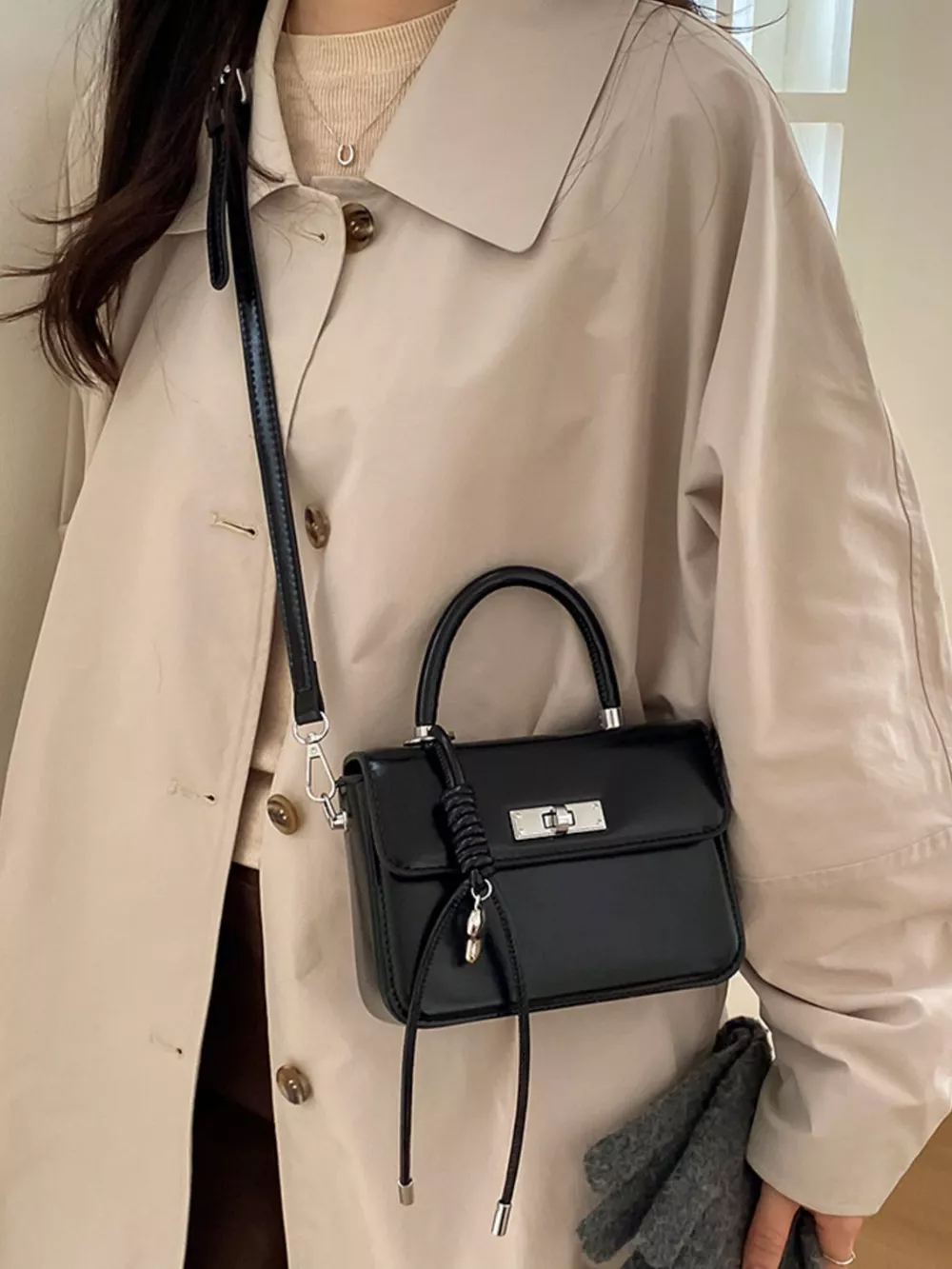Top-Handle Crossbody Bag
