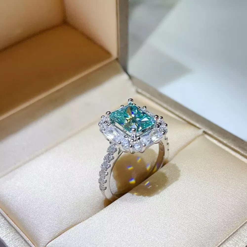 3 Carat Moissanite 925 Sterling Silver Ring, image 7