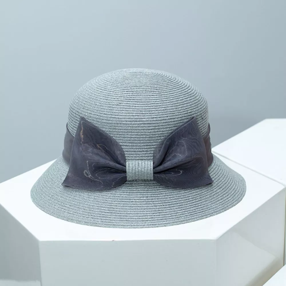 Cloche Hat with Ribbon Bow, image 3