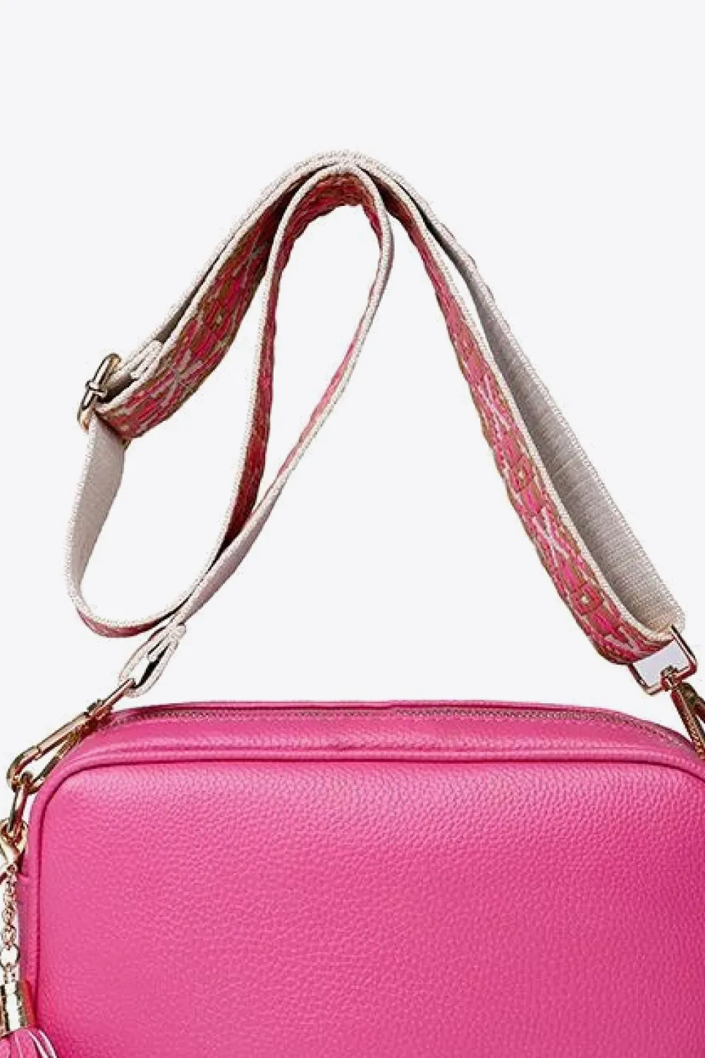 PU Leather Tassel Crossbody Bag, image 10