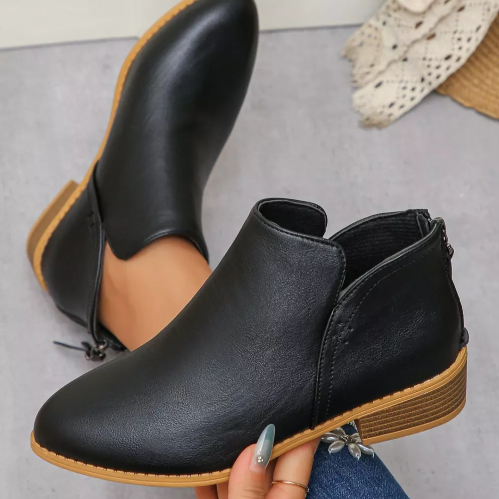 Point Toe Block Heels Boots, image 14