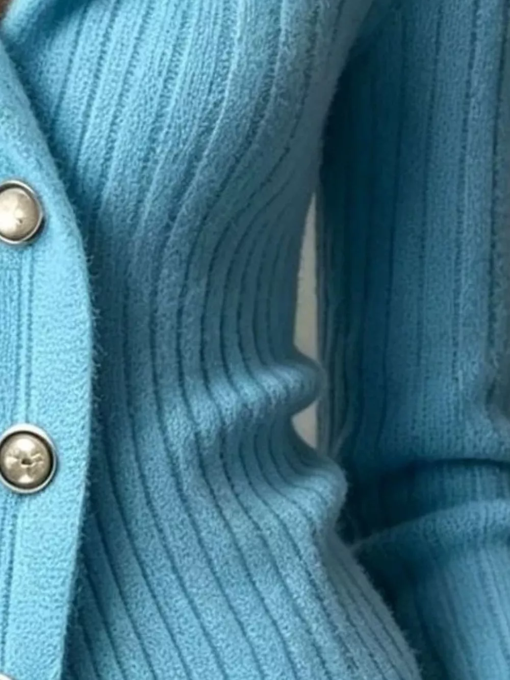 Full Size Ribbed Knit Button-Down Front Cardigan Plus Size, image 14