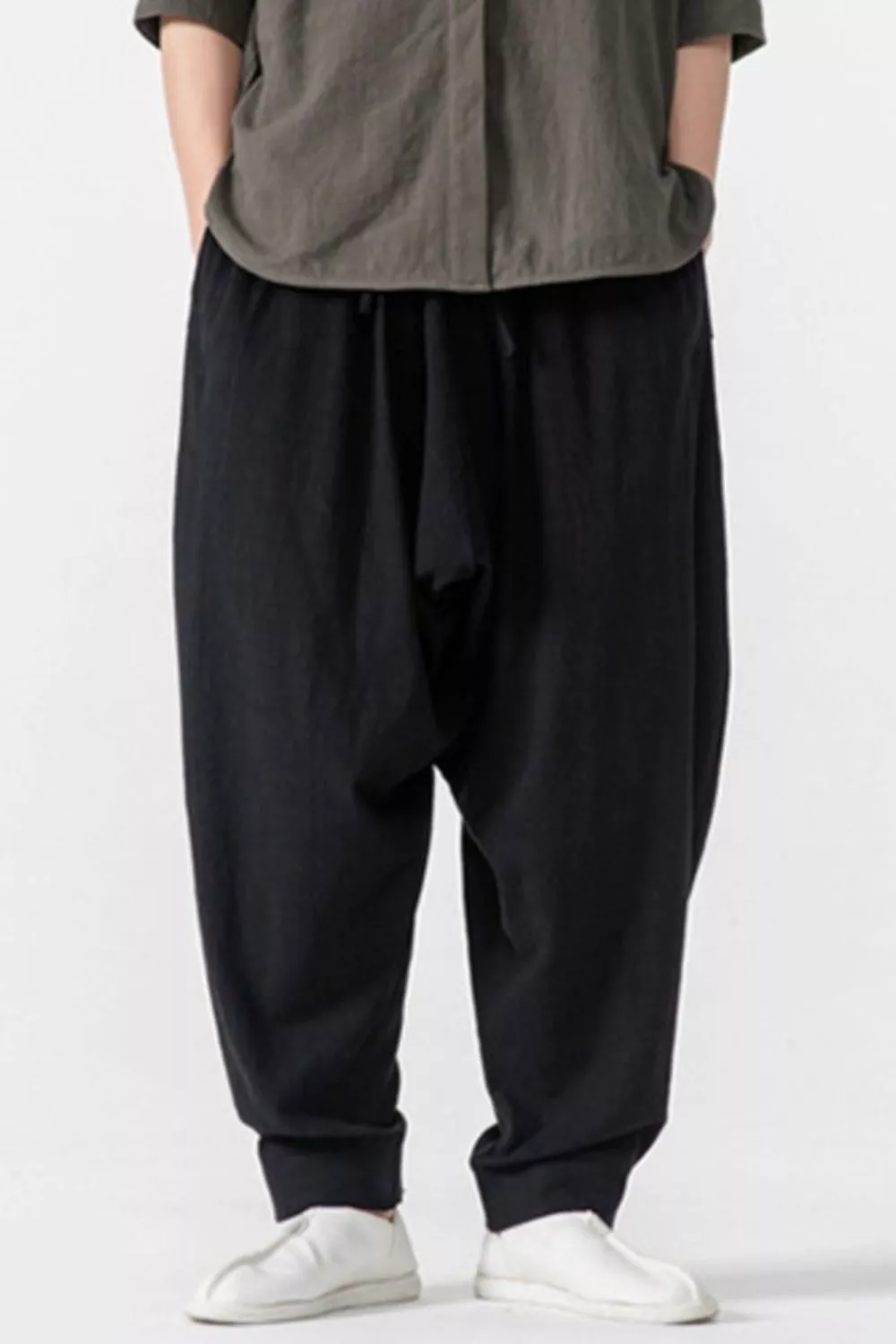 Men's Plus Size Loose Fit Harem Pants