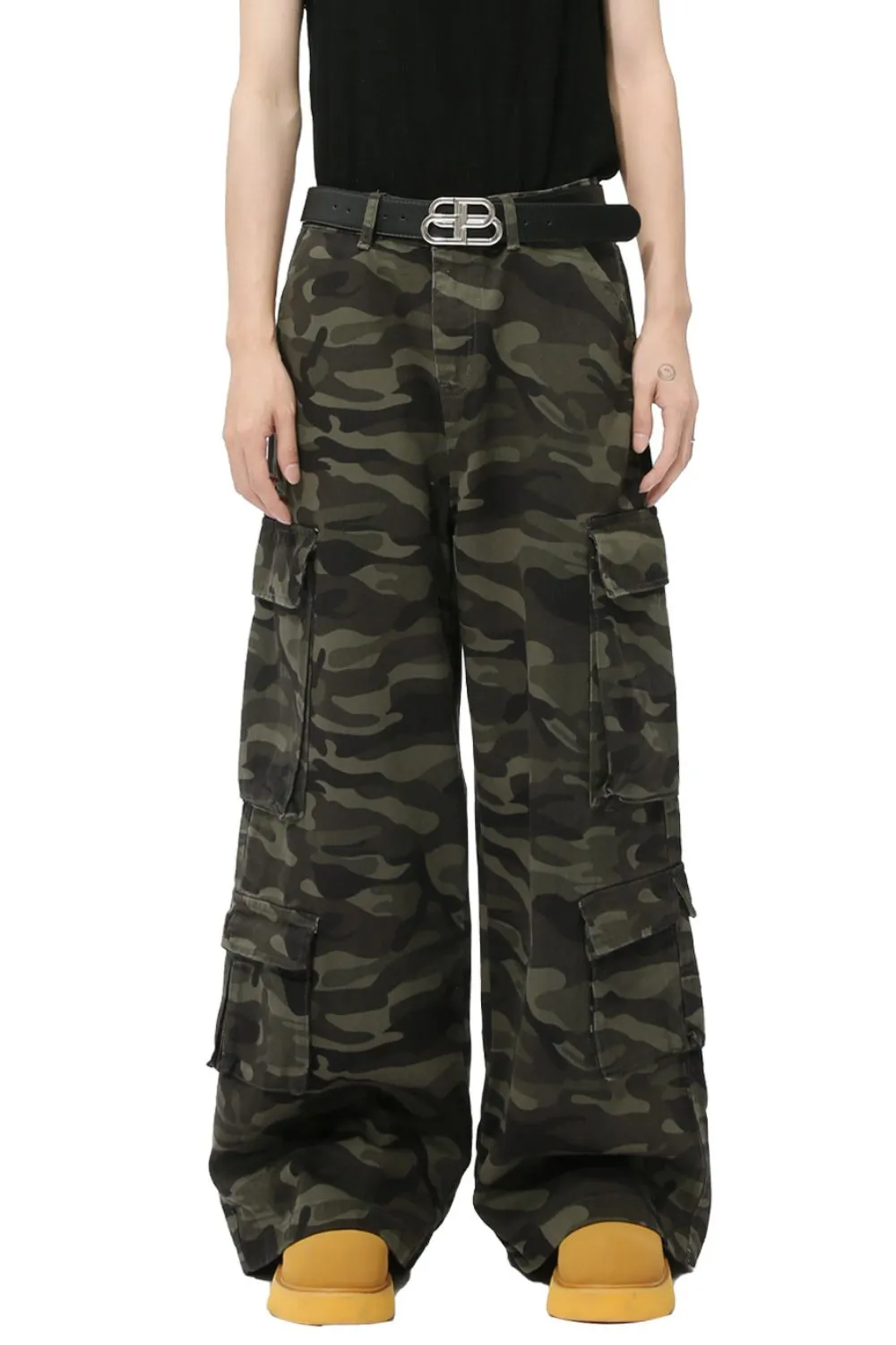 Camouflage Jeans with Cargo Pockets, image 2