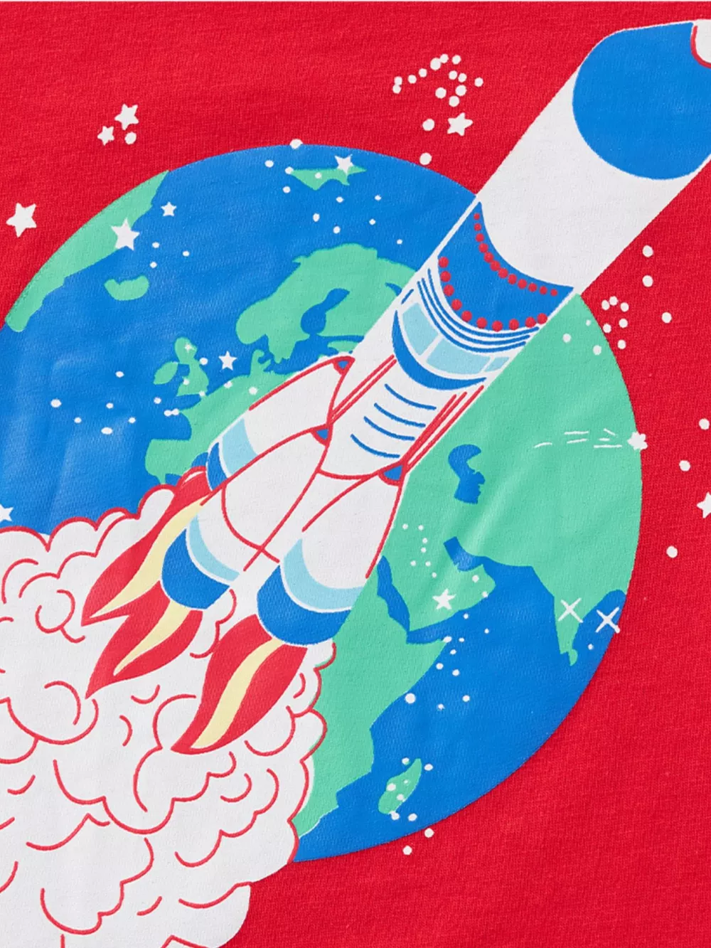 Children's Rocket Graphic Short Sleeve Casual T-Shirt, image 3