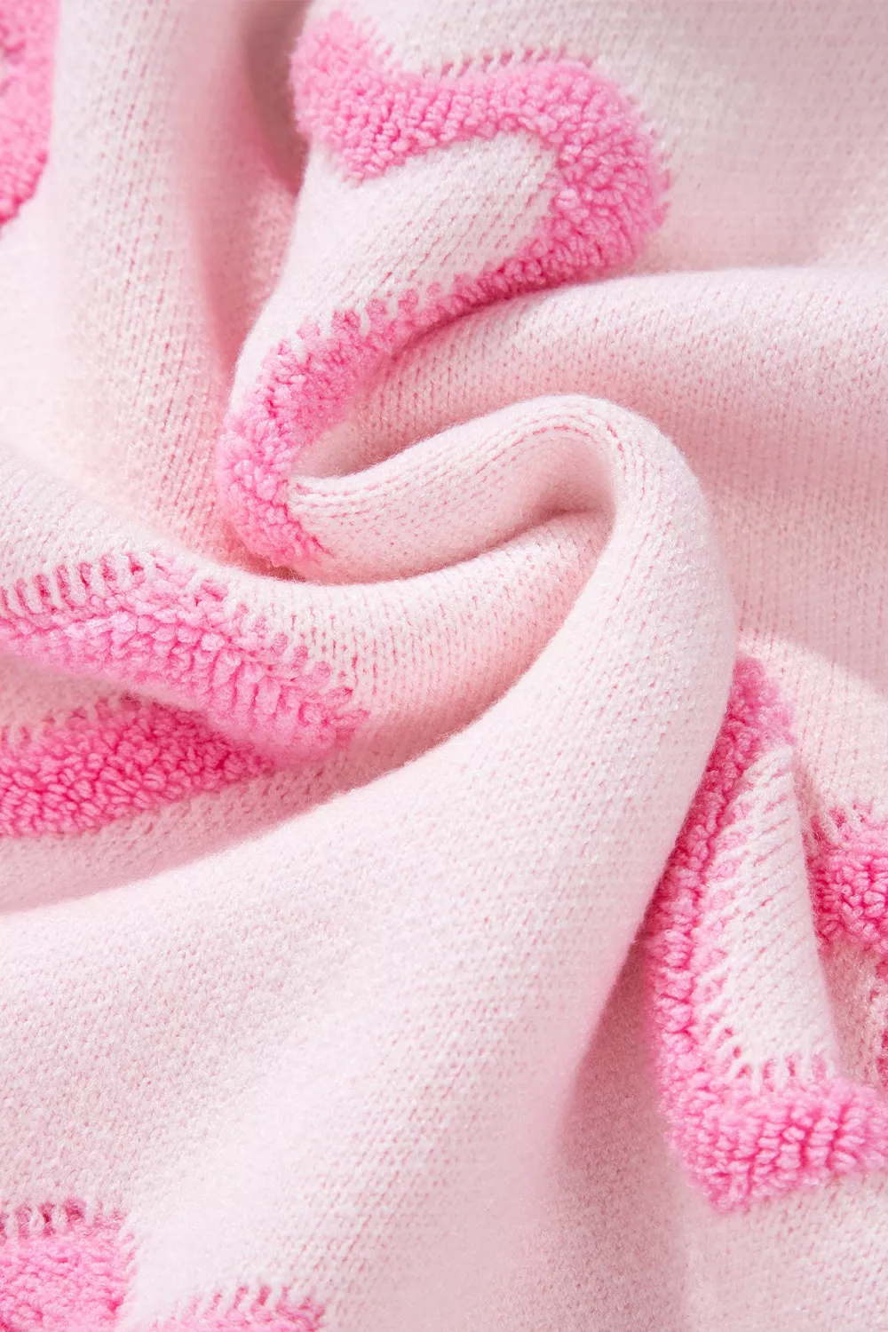 Heart Shape Bubble Sleeve Baggy Sweater, image 6