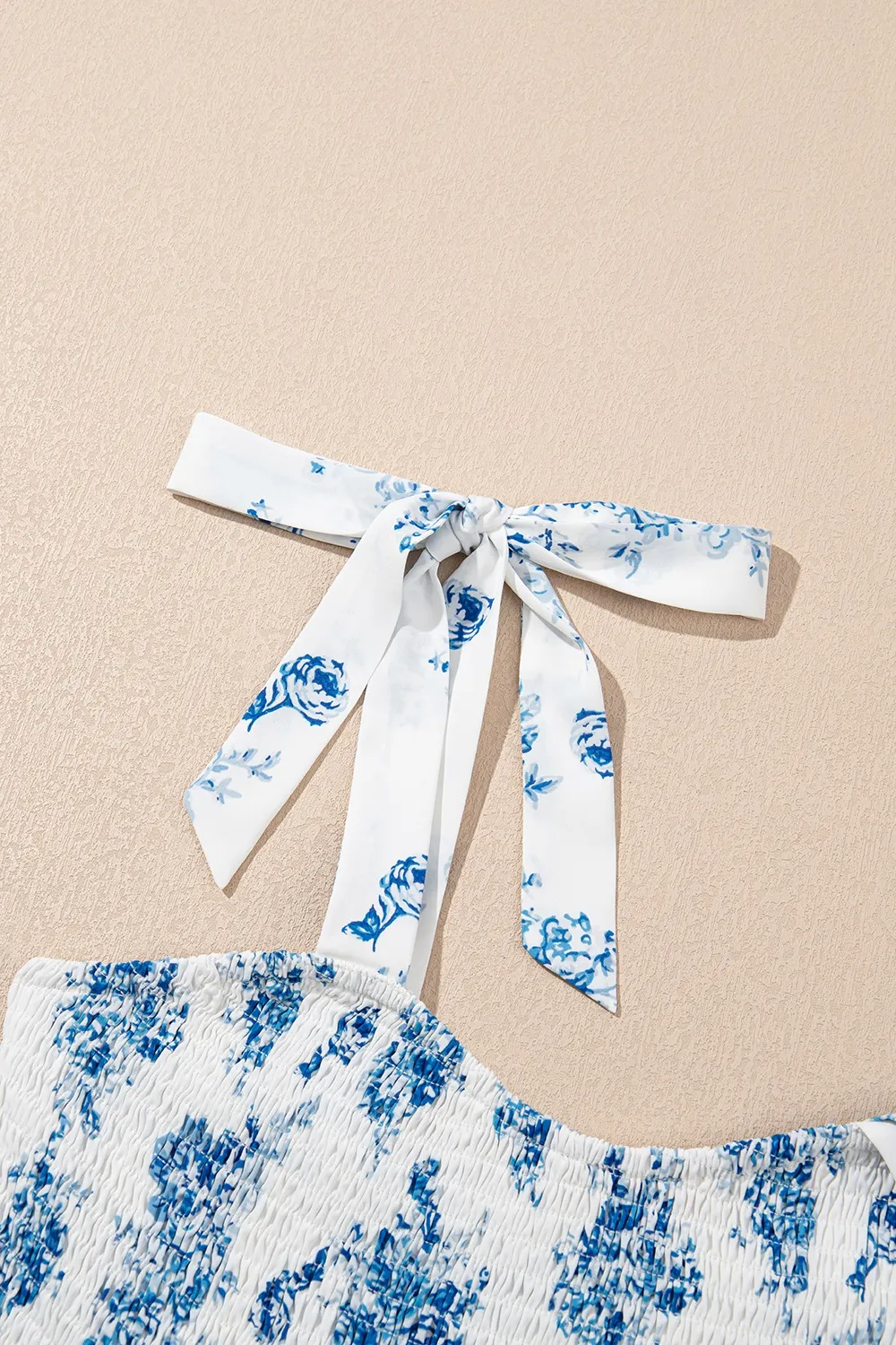Printed Tie Shoulder Dress, image 7