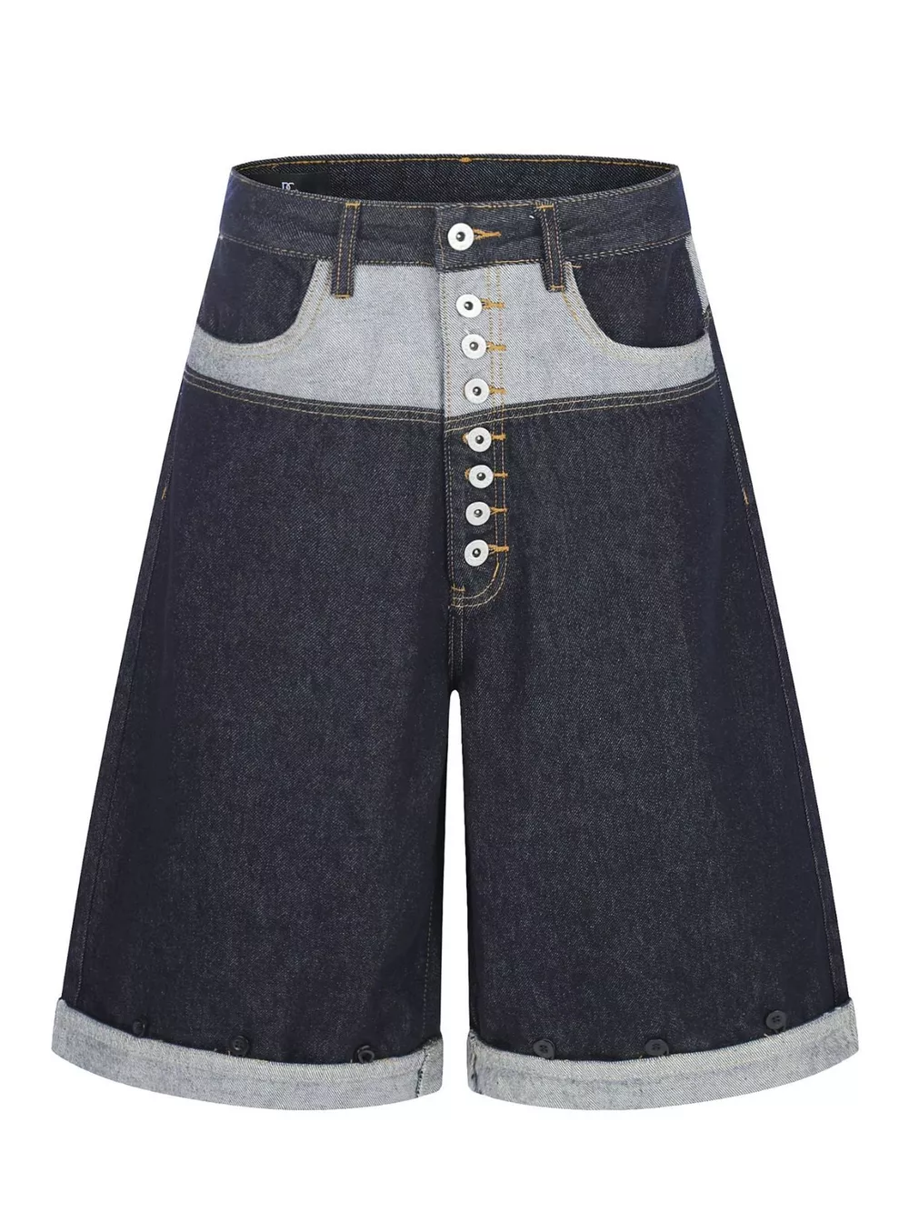 Men's Button Fly Denim Capris