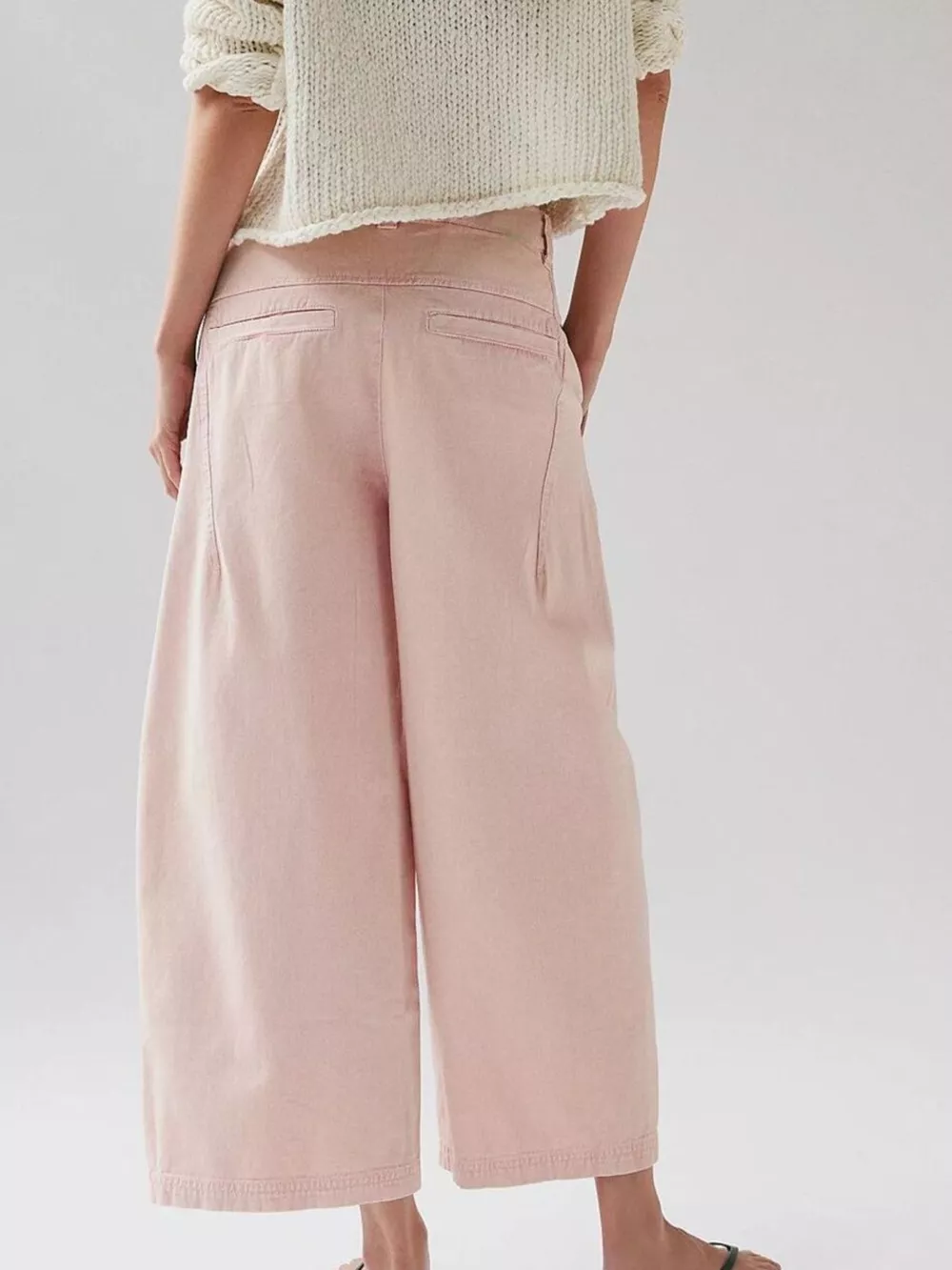 Christmas Outfit Wide-Leg Cropped Jeans, image 7