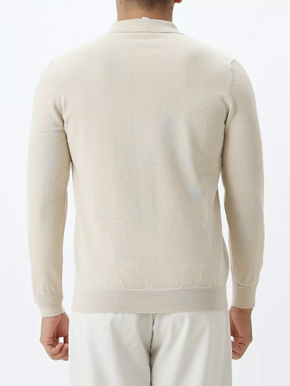 Men's Plus Size Button Detail Striped Knit Top, image 8