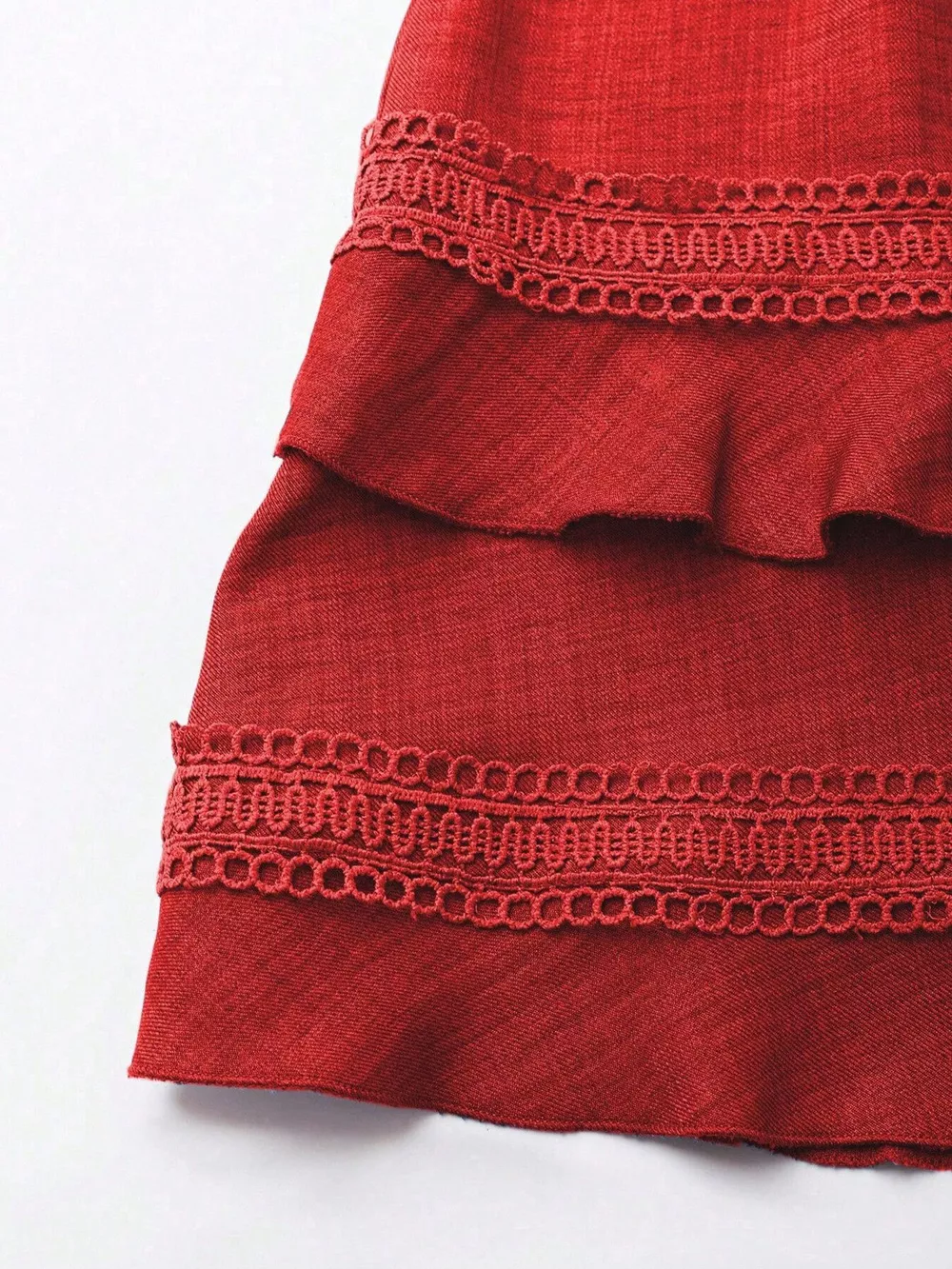 Lace Detail V-Neck Mini Dress, image 19