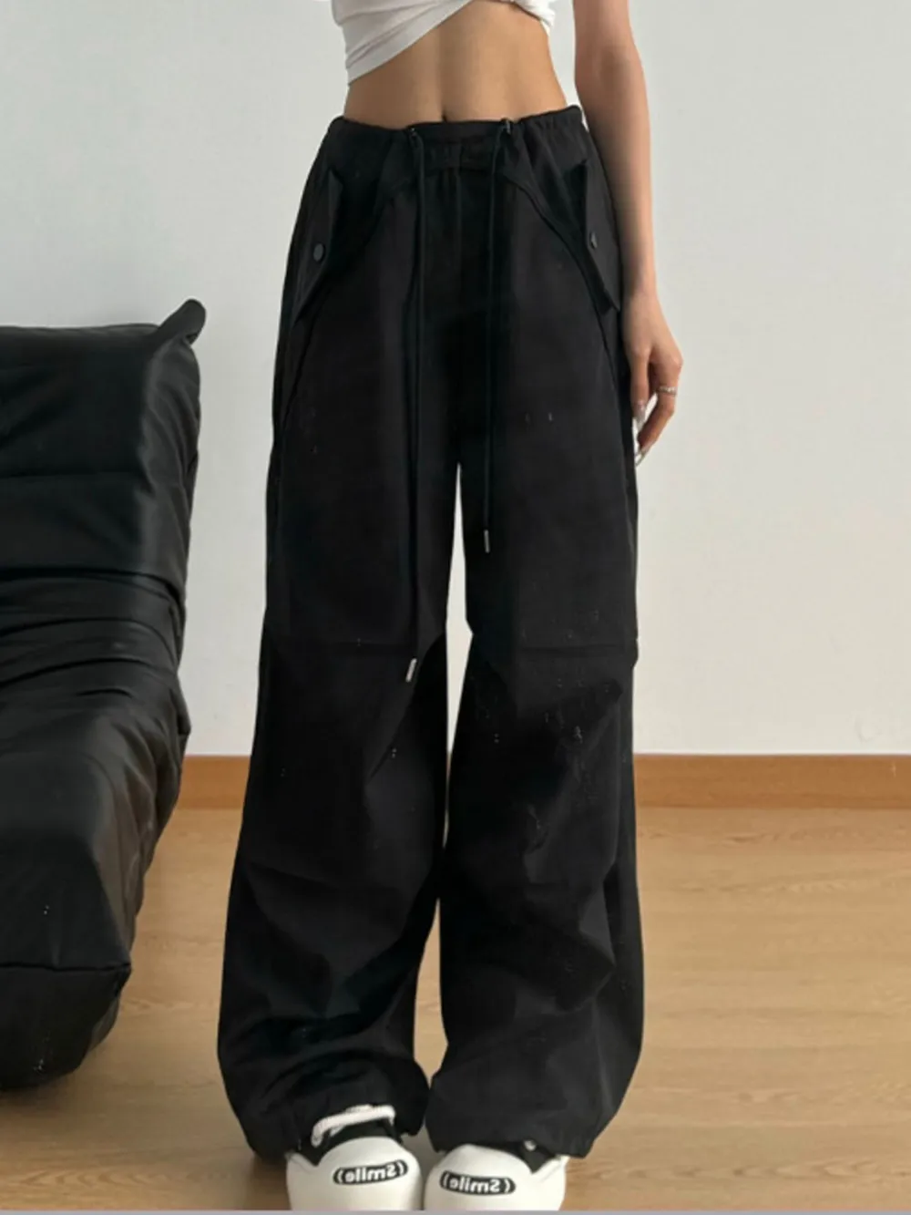 Wide Leg Drawstring Pants, image 9