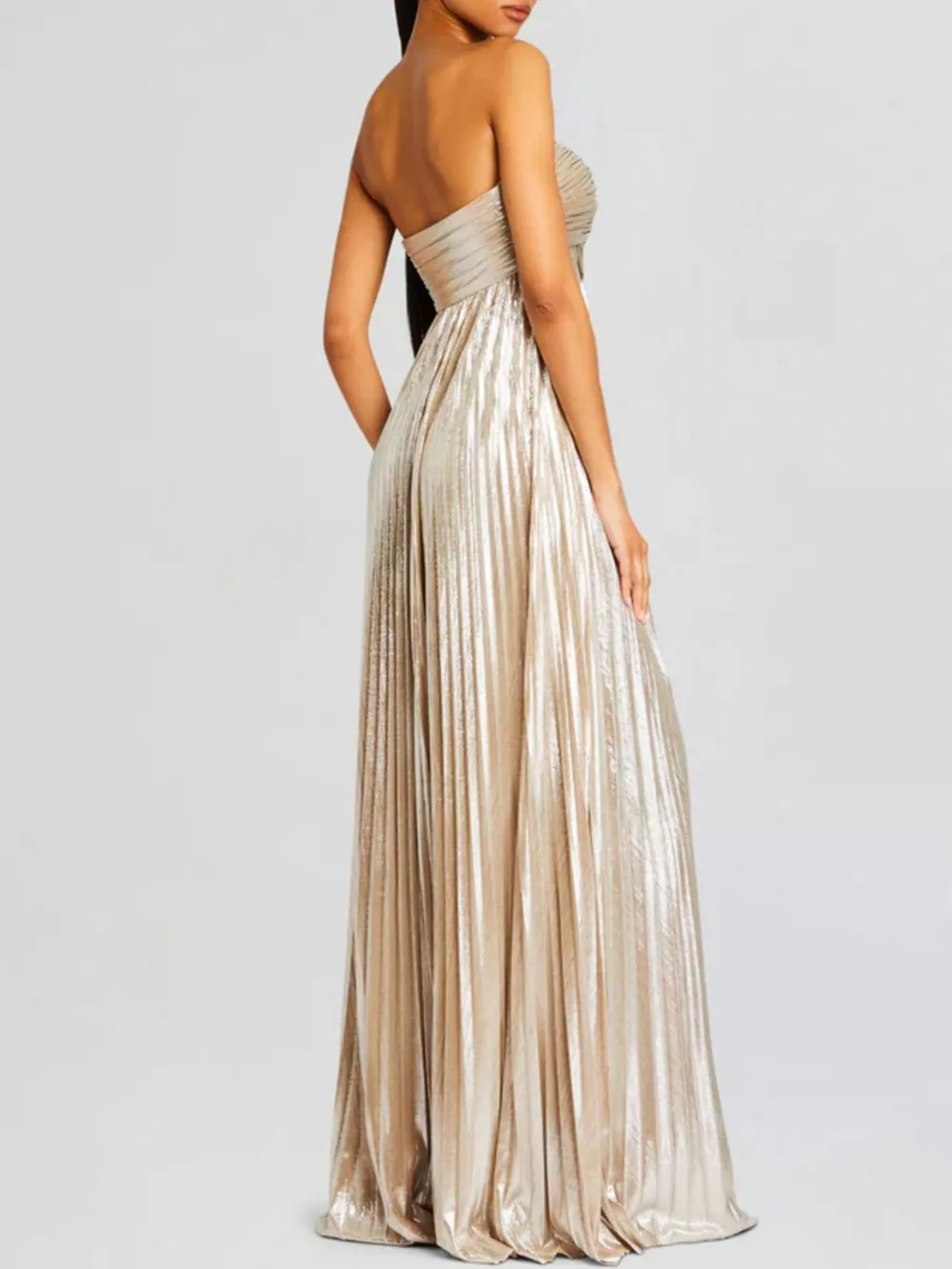Split Sweetheart Neck Tube Maxi Dress, image 13