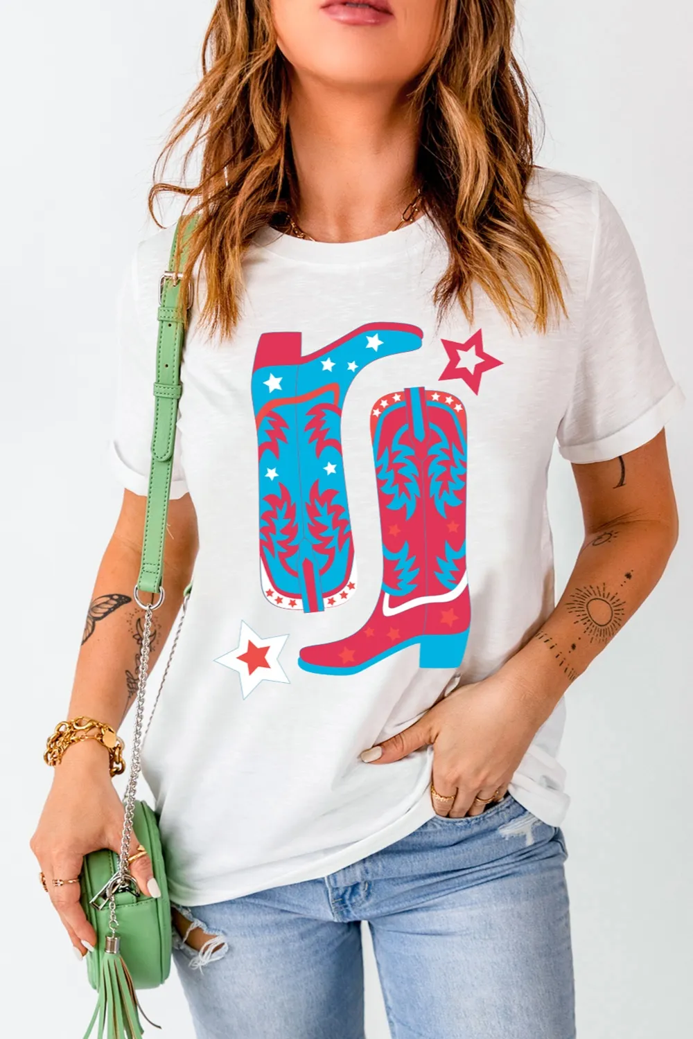 Boots Round Neck Short Sleeve T-Shirt, image 3