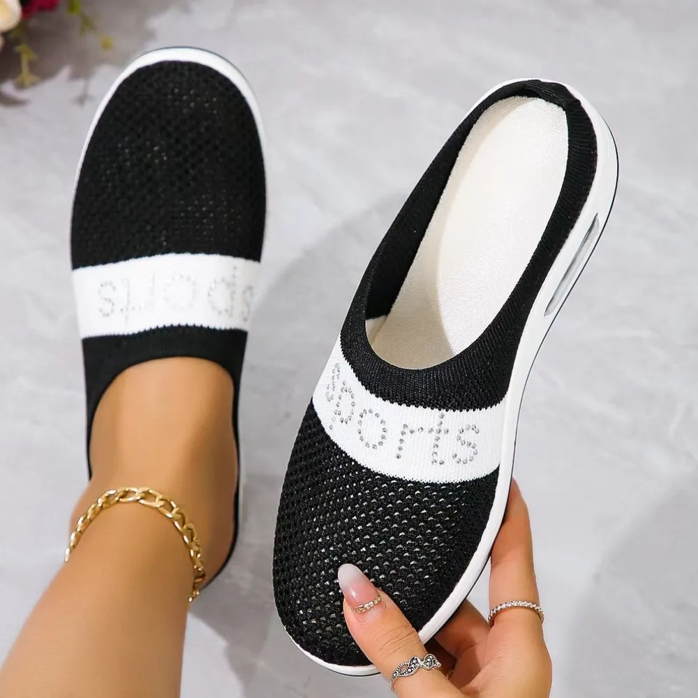 Breathable Mesh Round Toe Sandals, image 2