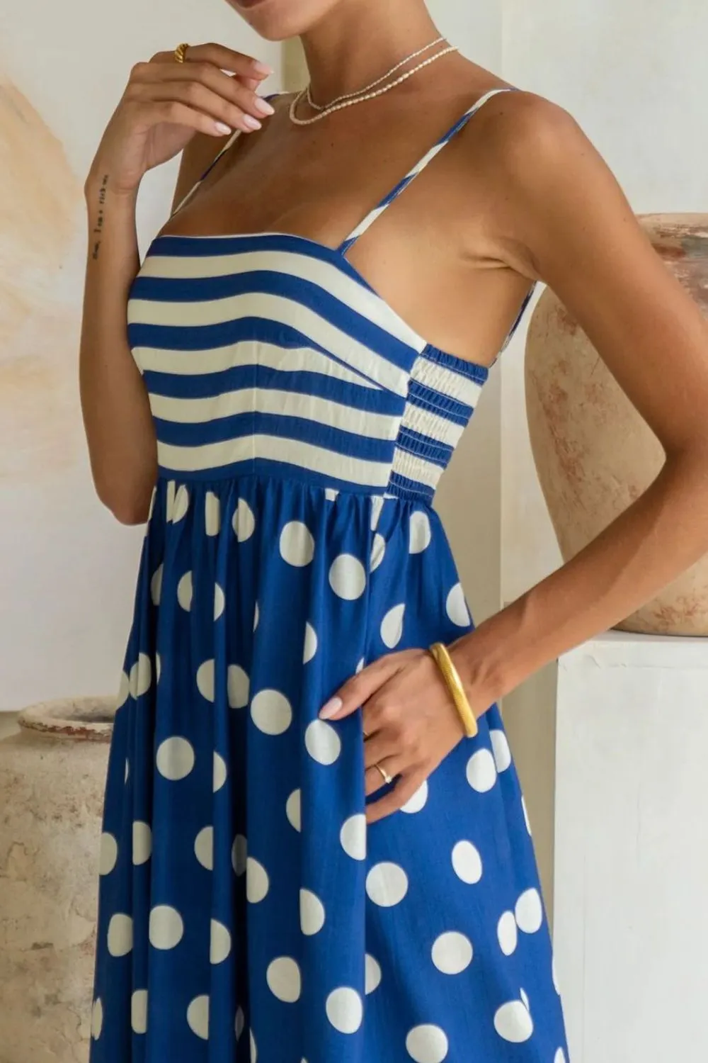 Polka Dot Square Neck Cami Dress, image 9