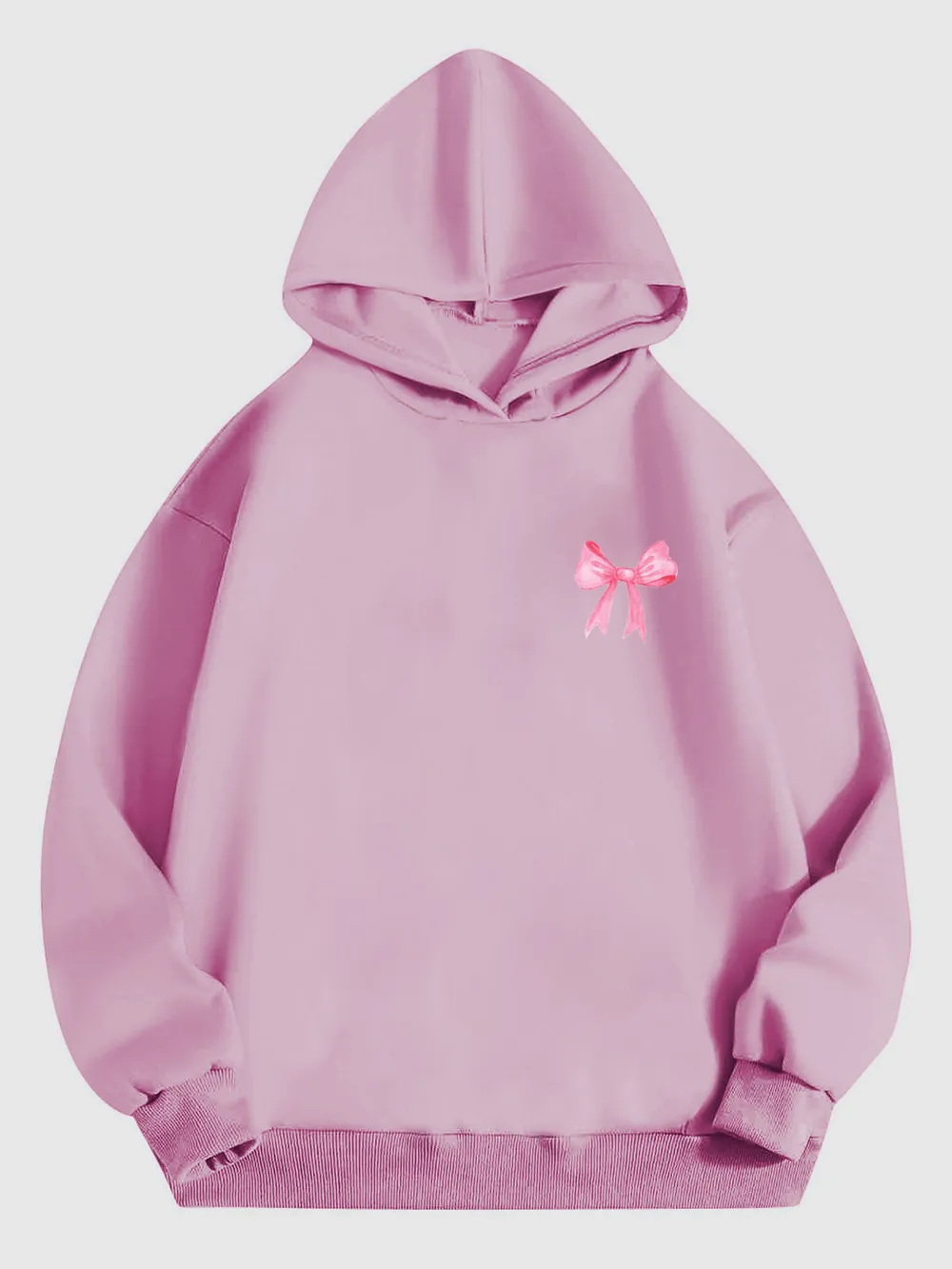 Bow Print Long Sleeve Hoodie, image 10