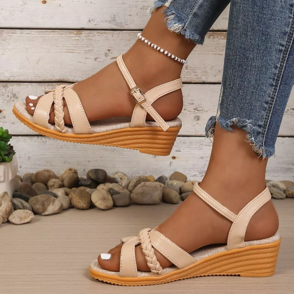 Open Toe Wedge Sandals, image 9