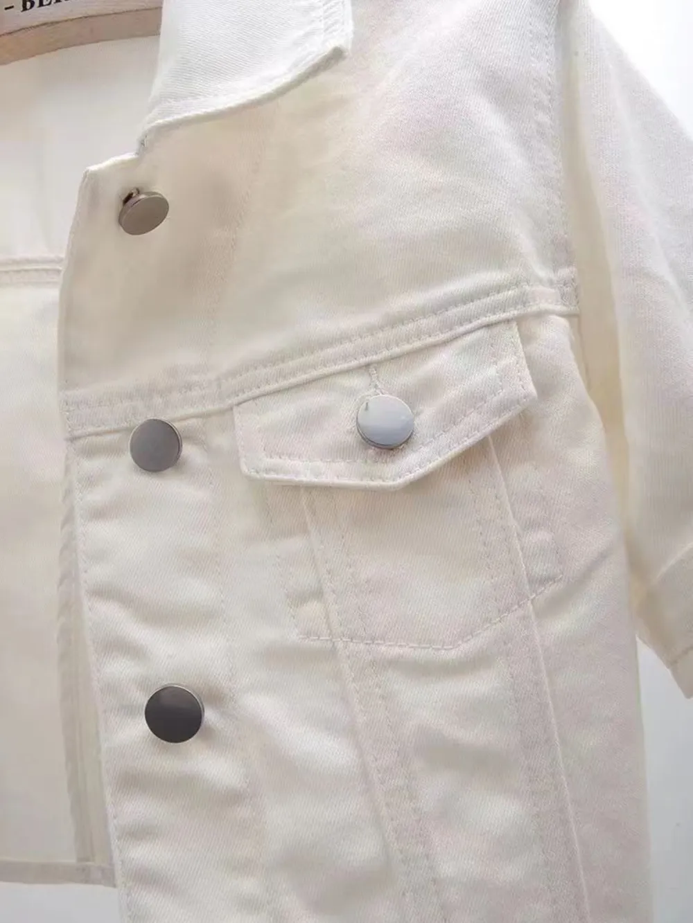 Full Size Cropped Denim Jacket Plus Size, image 11