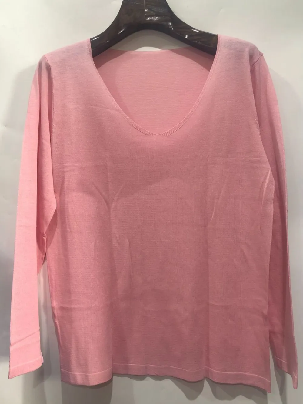 Men's Full Size V-Neck Long Sleeve T-Shirt Plus Size, image 6