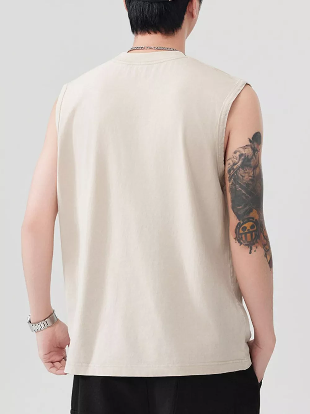 Men's Graphic Round Neck Tank, image 4