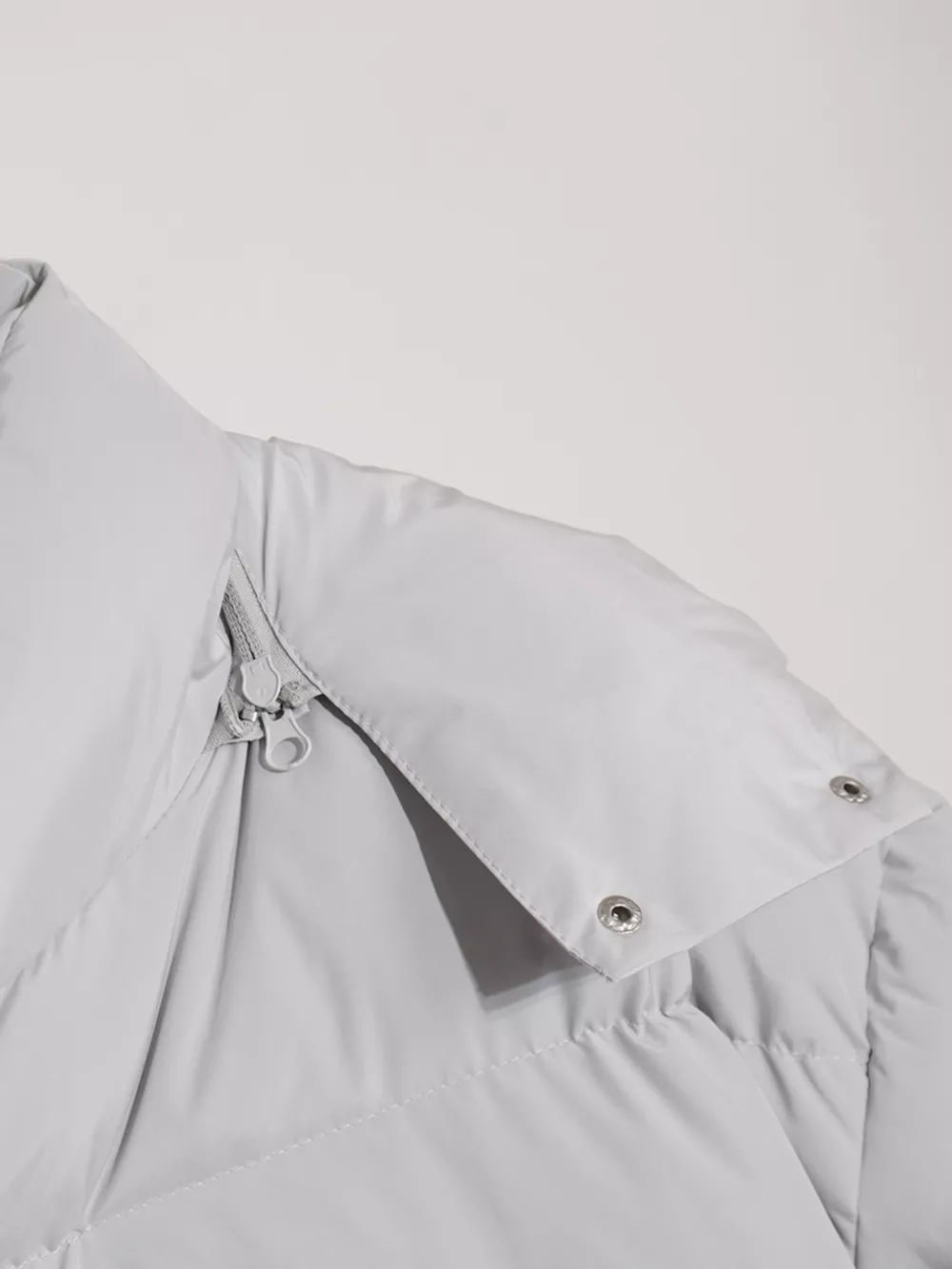 Pocketed Zip Up Hooded Puffer Jacket, image 16