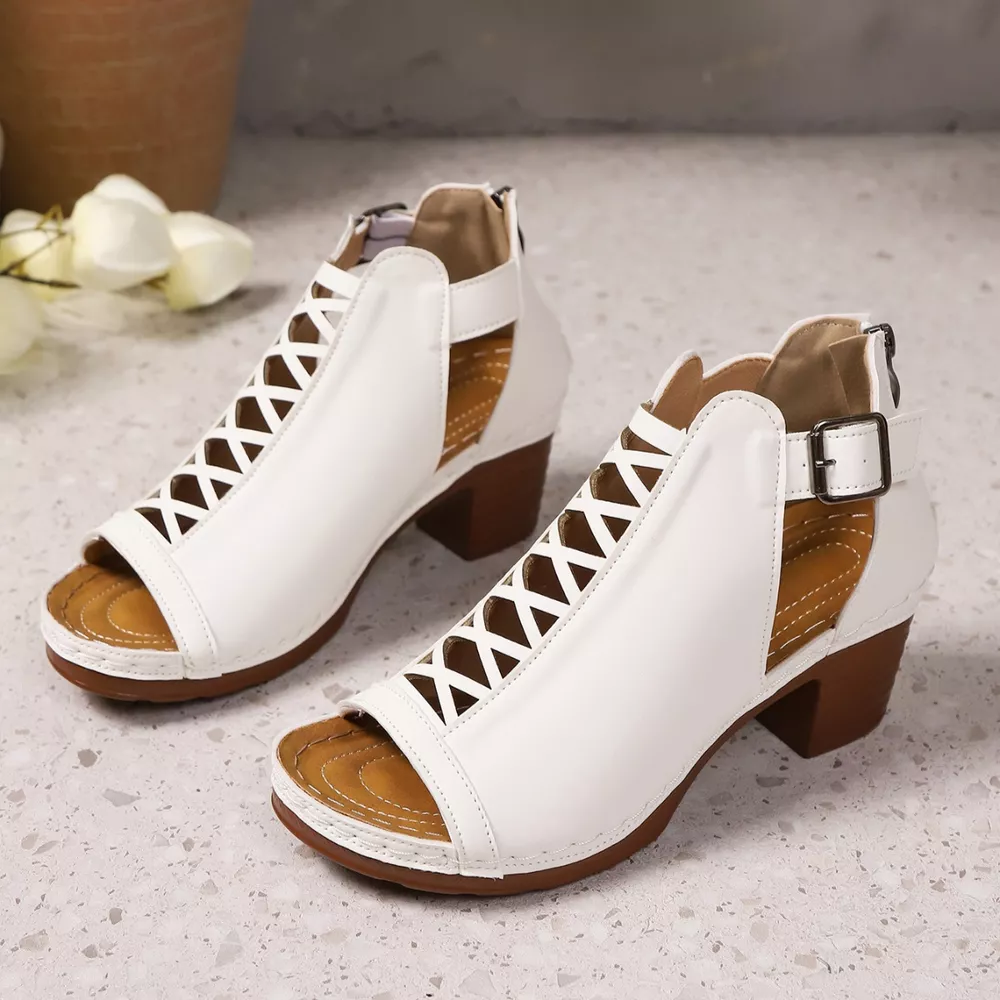 Open Toe Block Heels Sandals, image 10