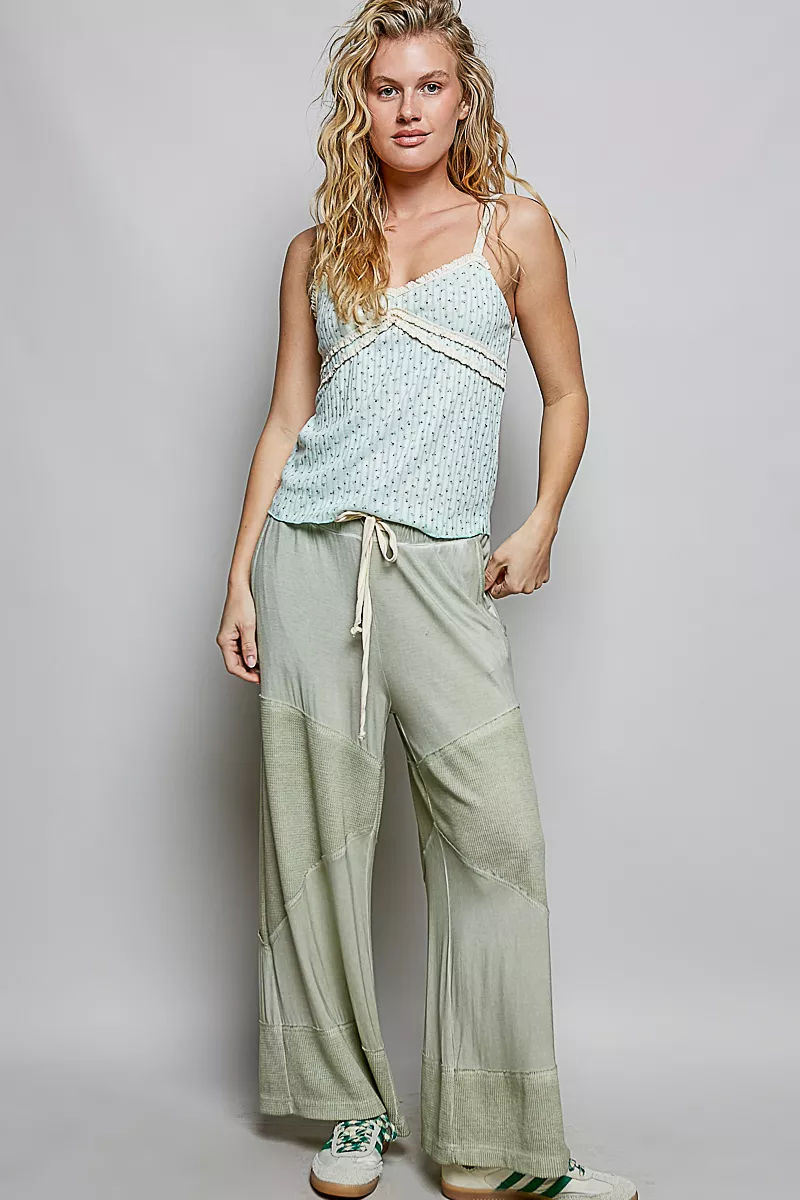 Floral Printed Lightweight Ribbed Knit Cami, image 4