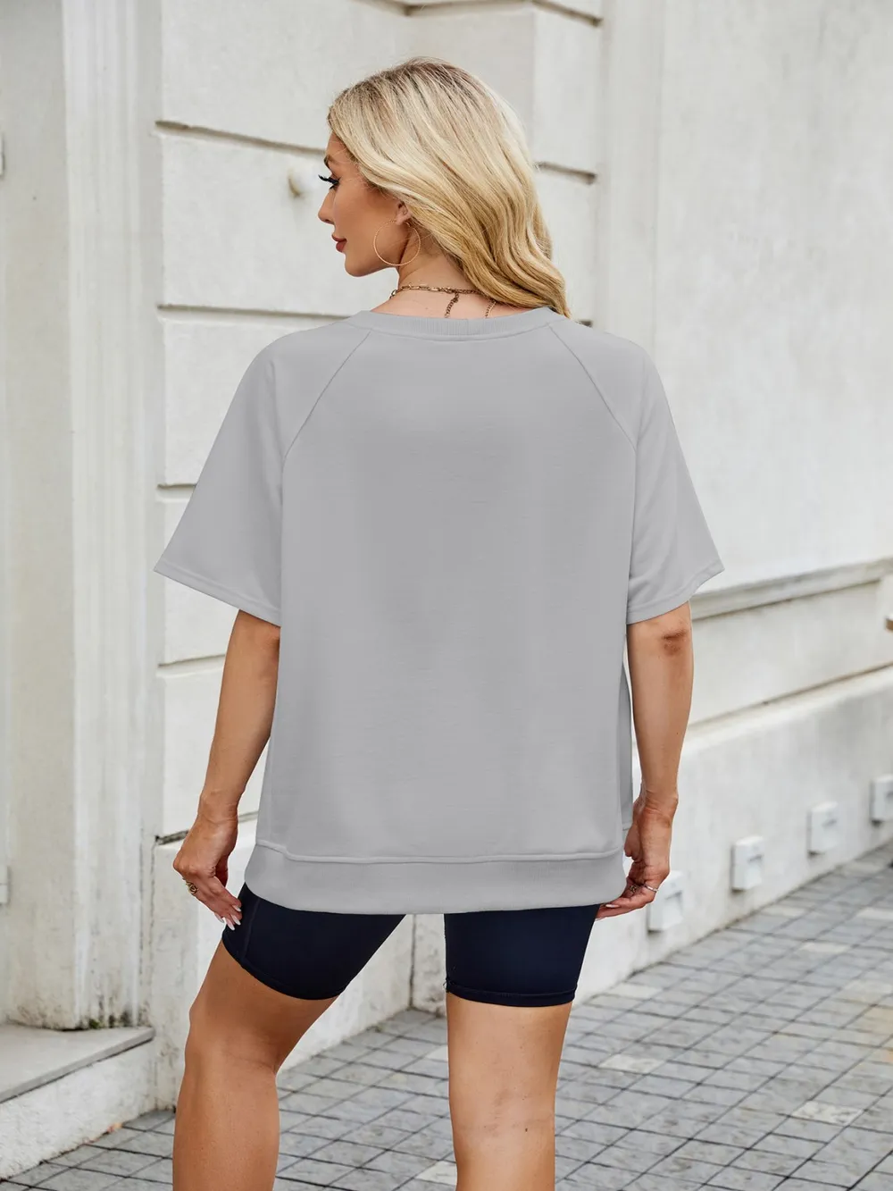 Round Neck Short Sleeve T-Shirt, image 17