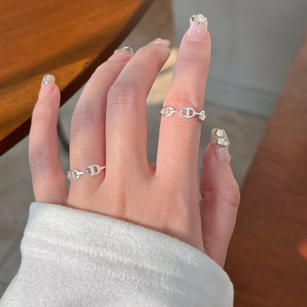 925 Sterling Silver Geometric Ring, image 5