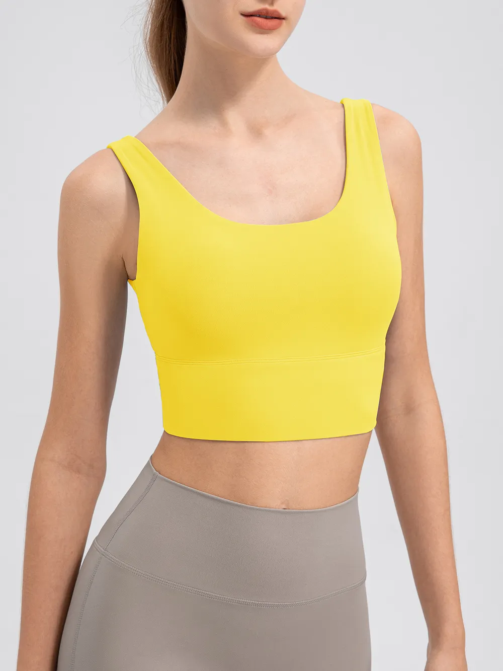 Scoop Neck Wide Strap Active Tank, image 14