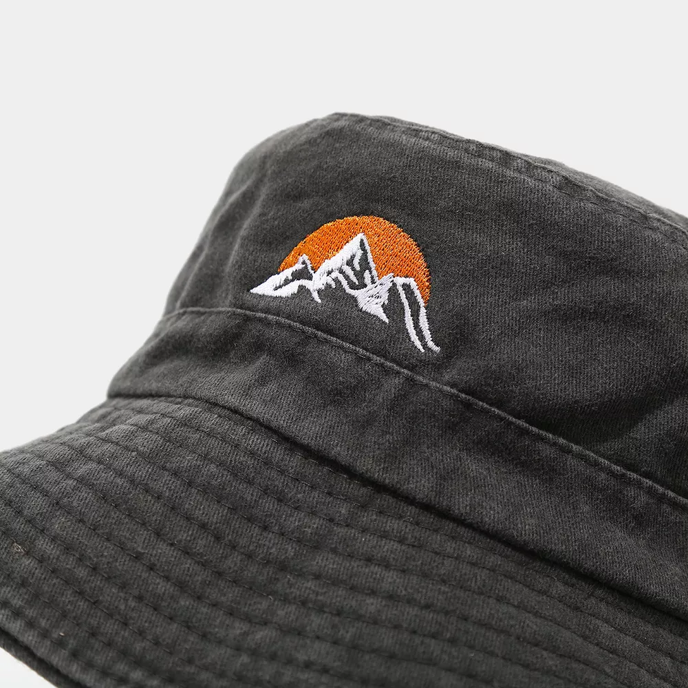 Mountain Embroidery Bucket Hat, image 3