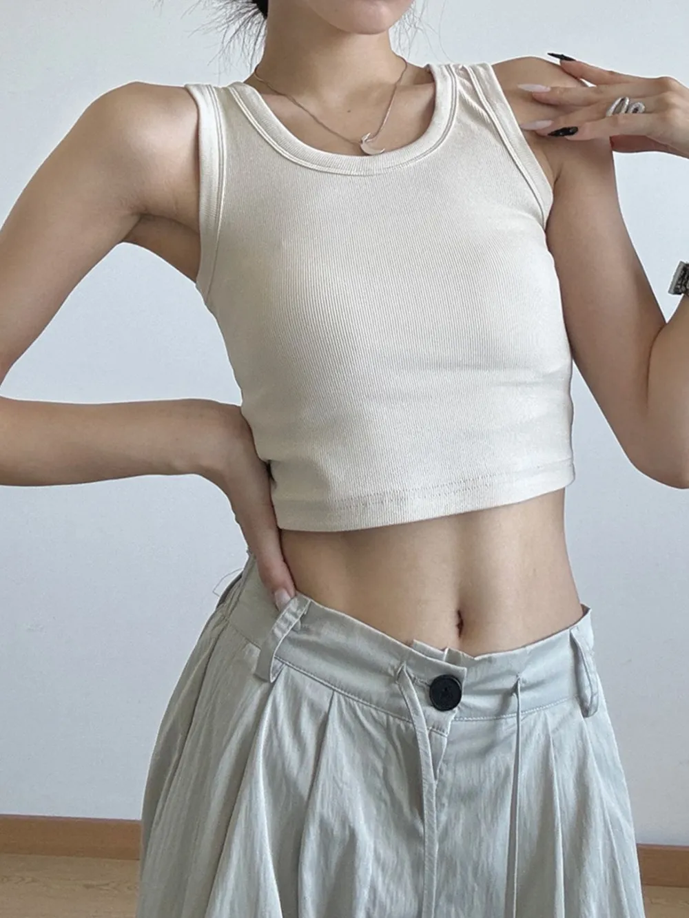 Ribbed Crop Tank Top, image 16