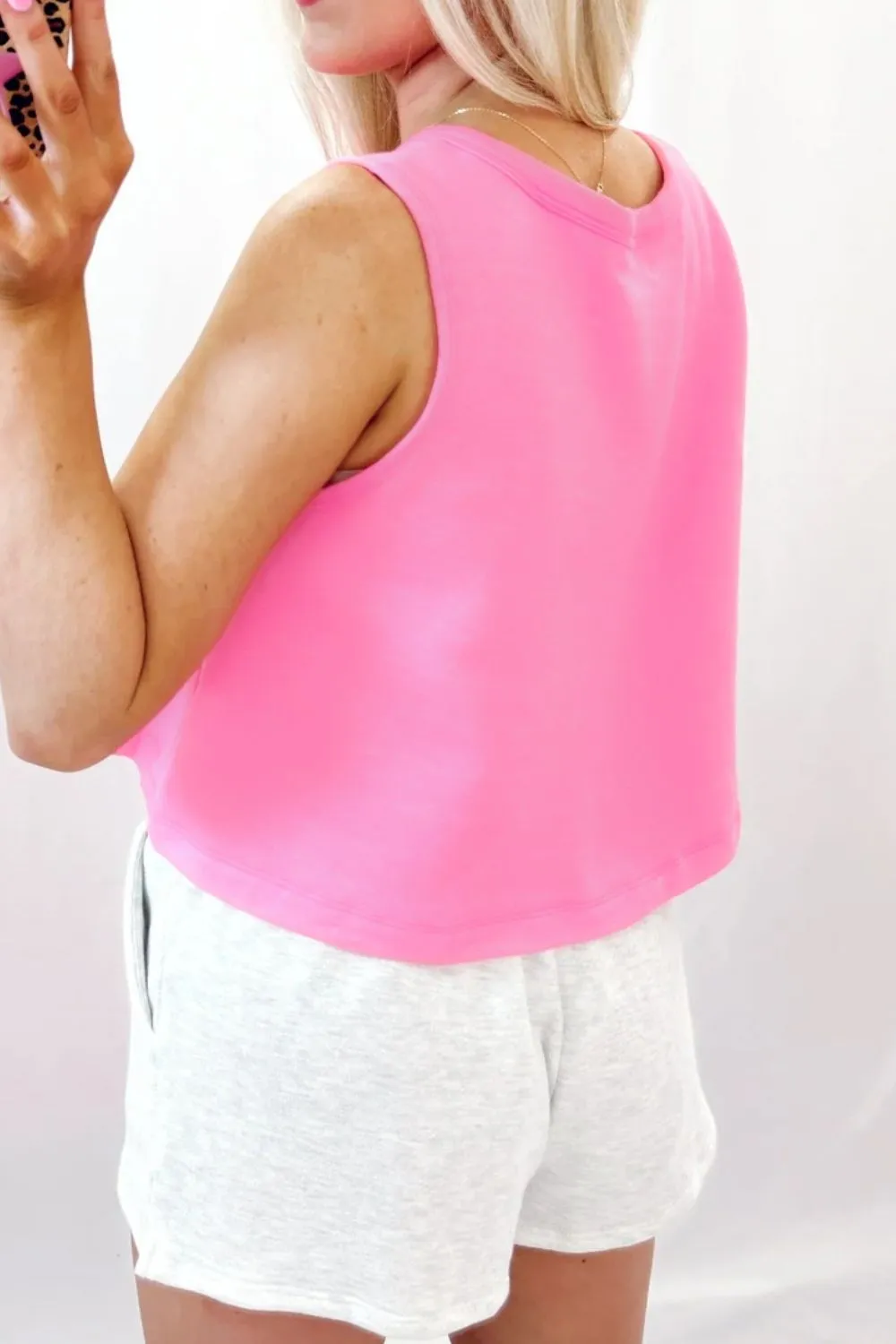 Bow Print Boxy Fit Tank Top, image 5