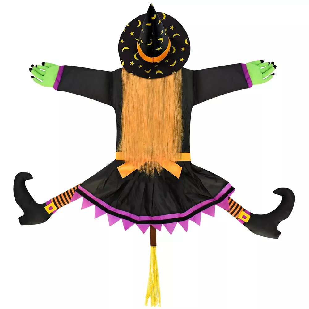 Crashing Witch Tree Hugger Halloween Decorative Ornament, image 5