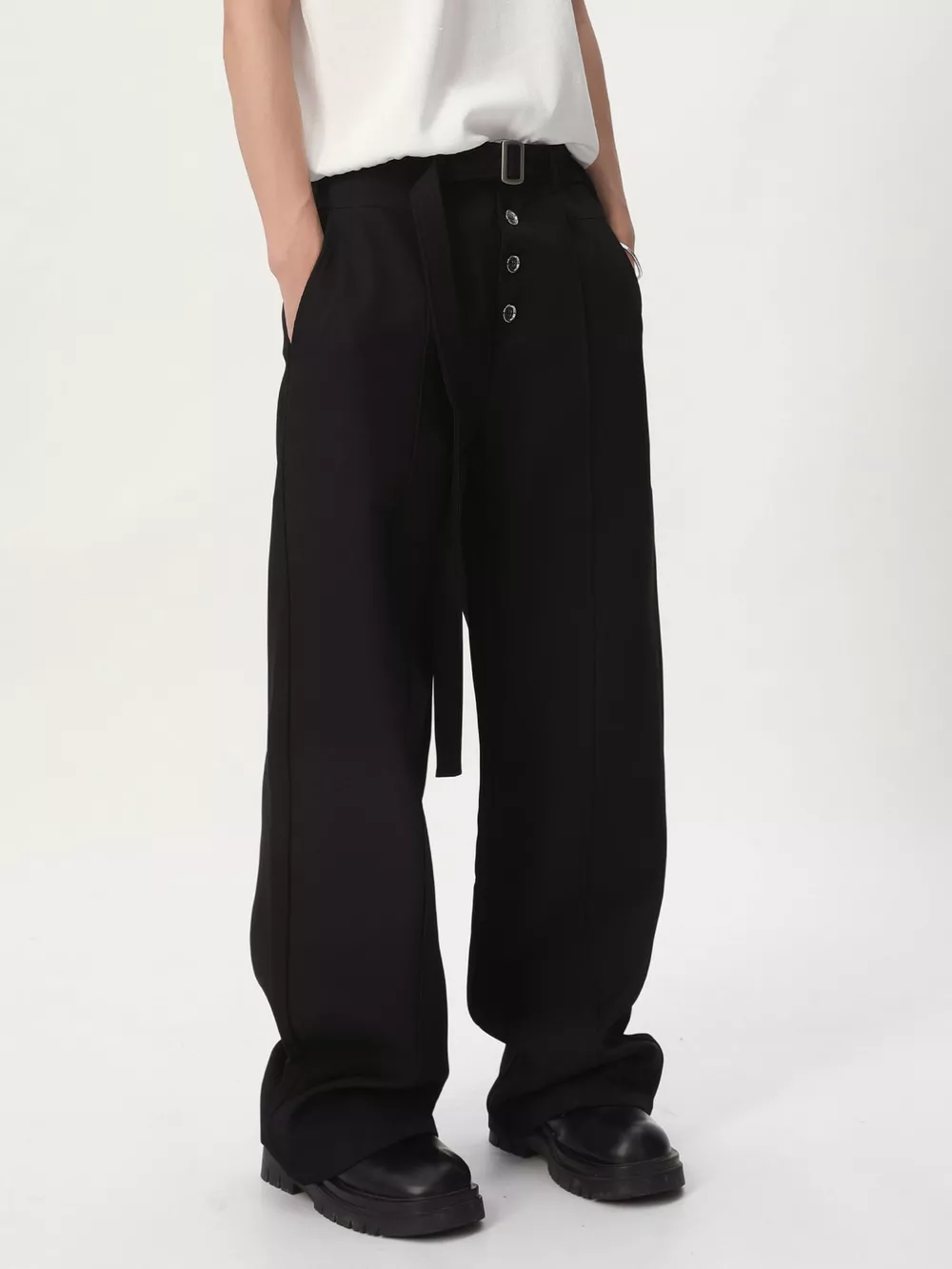 Men's High-Waisted Wide-Leg Pants, image 14