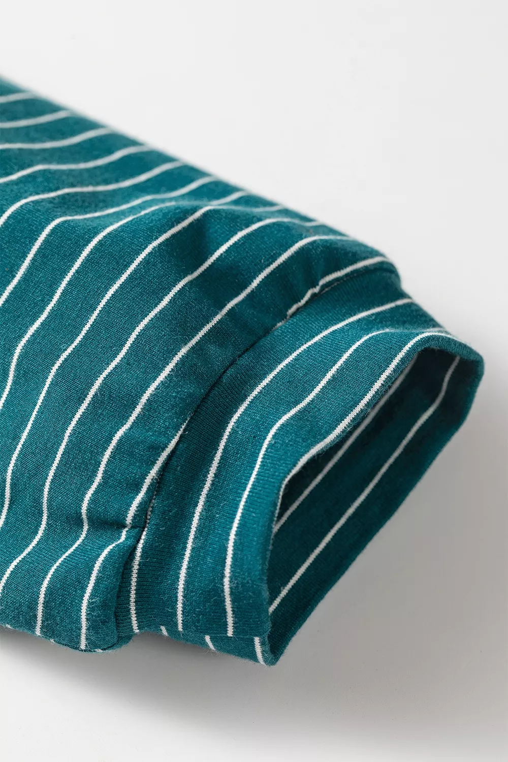 Stripe Dropped Shoulder Long Sleeve Top Elastic Waist Pants Casual 2pcs Set, image 8
