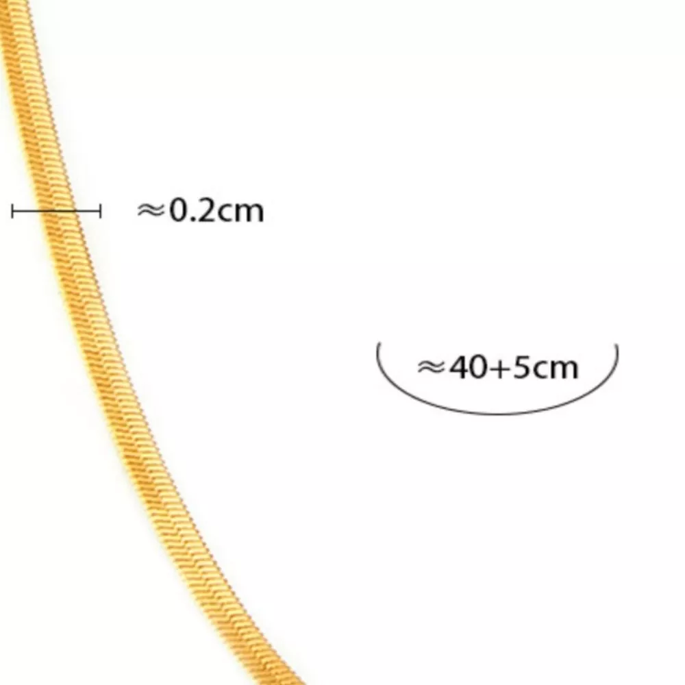 18K Gold-Plated Titanium Steel Necklace, image 10