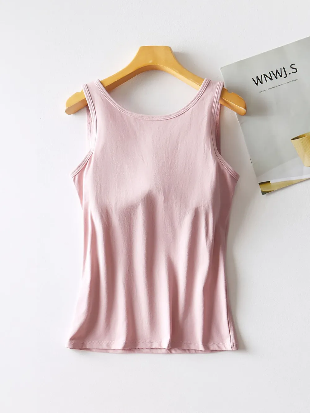 Round Neck Tank with Bra, image 10