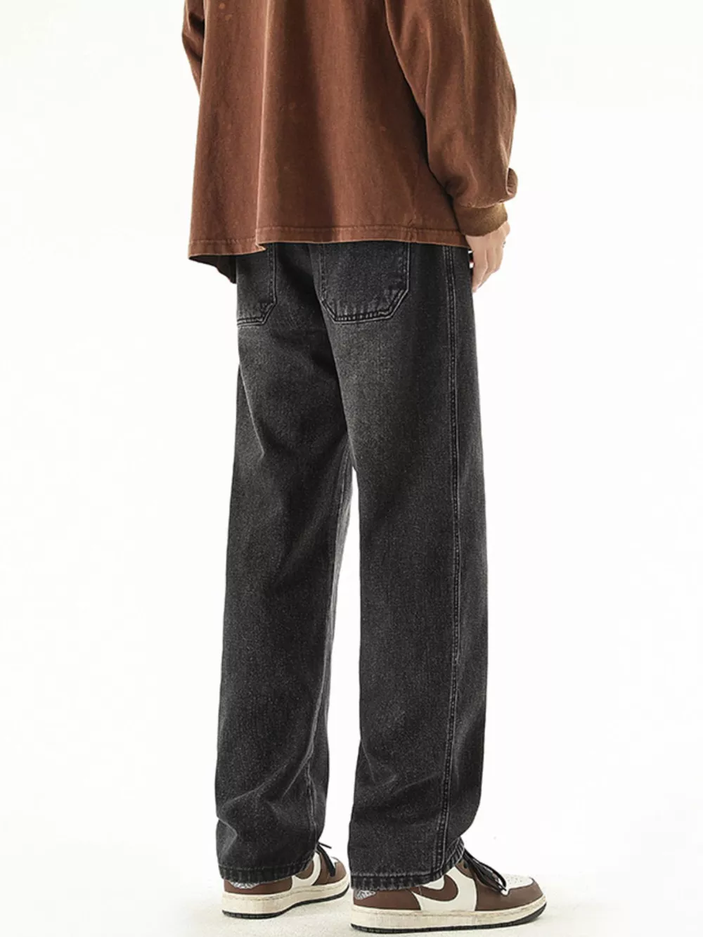 Men's Full Size Wide Leg Drawstring Jeans Plus Size, image 3