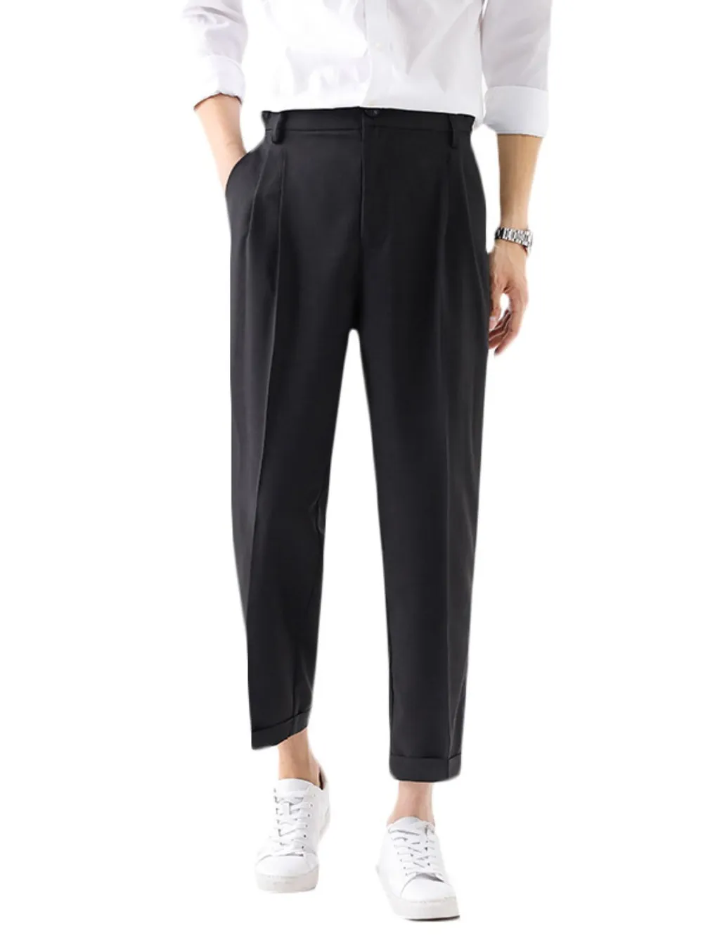 Men's Plus Size Basic style Solid Pants, image 9