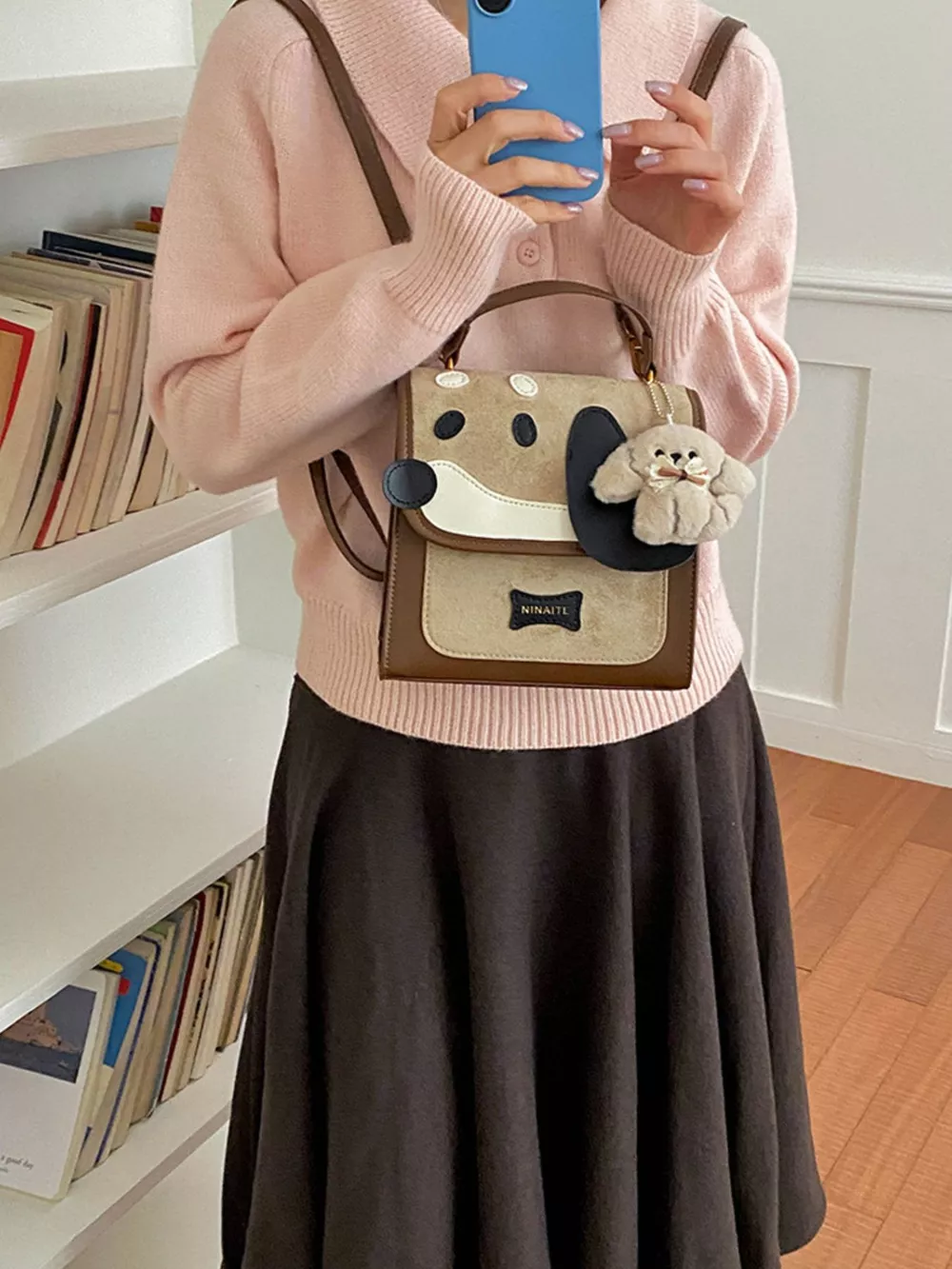 Color Block Backpack Bag, image 2